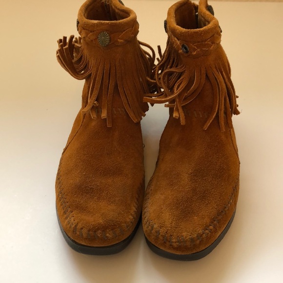 Minnetonka fringe ankle booties - Picture 3 of 7